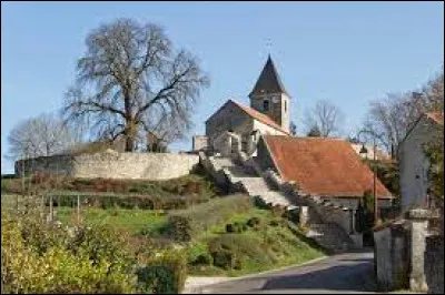 Vous avez sur cette image l'église Saint-Corneille, à Diénay. Village Côte-d'Orien, il se situe dans l'ex région ...