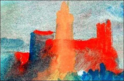 Voici "Les Tours Vermillon à Marseille". Qui est l'auteur de cette aquarelle ?