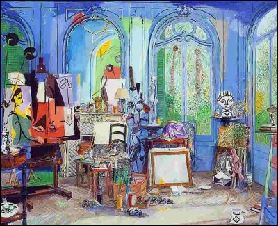 Qui a réalisé la peinture de son atelier à Cannes ?