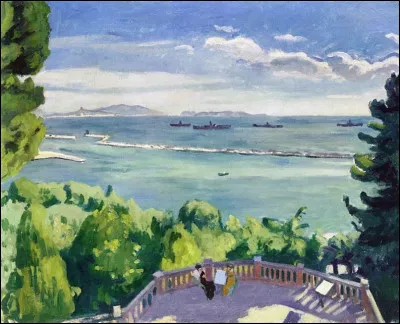 Son tableau s'intitule "Mistral à l'Estaque" :