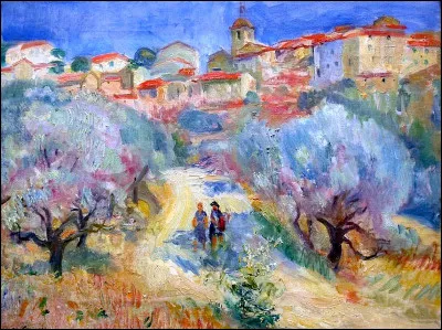 Qui a représenté cette "Vue de Ramatuelle" ?