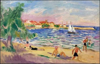 Qui a peint la plage de Sainte-Maxime ?