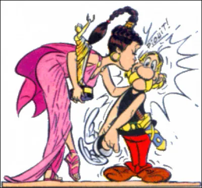 Quel est le nom de cette femme n'ayant pas laissé Astérix indifférent ?