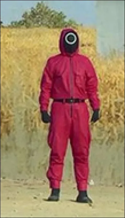 Quelles sont les couleurs du casque des gens
qui organisent Squid Game ?