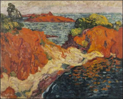 Qui est le peintre des "Rochers rouges à Agay" ?