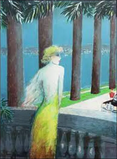 Son tableau s'intitule "Cannes" :