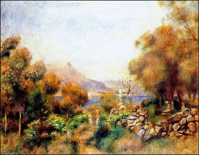 Voici encore un paysage d'Antibes représenté par l'artiste :