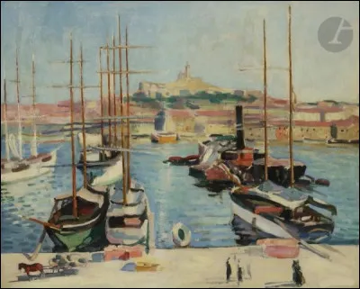 Qui a réalisé ce tableau illustrant "Le Vieux Port de Marseille" ?