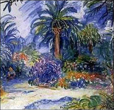 Qui a réalisé cette peinture du "Jardin à Saint-Tropez" ?