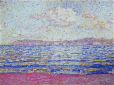 À qui doit-on cette toile représentant l'île du Levant ?