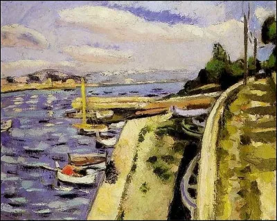 À qui appartient la toile intitulée "Vue d'Antibes" ?