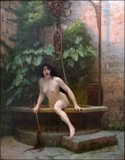 Peinture : 
Qui est le peintre, notamment orientaliste, ayant peint cette toile datant de 1896, intitulée ''La Vérité sortant du puits'', encore appelée ''Vérité sortant du puits avec son martinet'' ?