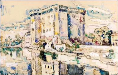 Et voici le château de Tarascon, par l'artiste :