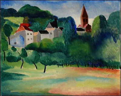 Et on admire ce "Paysage de Provence, signé par :