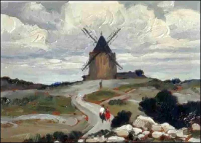 Qui a peint "Le Moulin de Daudet, Fontvieille" ?
