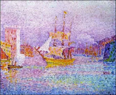 C'est encore une peinture pointilliste représentant le port de Marseille. Qui l'a réalisée ?