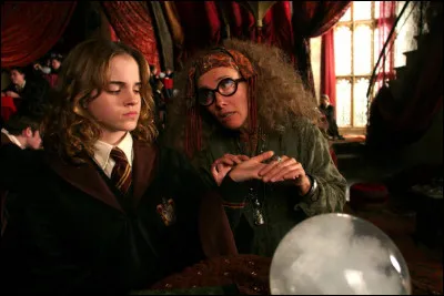 Moyen : que dit le professeur Trelawney à Hermione dans ''Le Prisonnier d'Azkaban'' ?