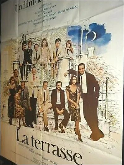 Lequel / laquelle de ces acteurs / actrices ne joue pas dans "La Terrasse" (La terrazza), film d'Ettore Scola sorti en 1980 ?