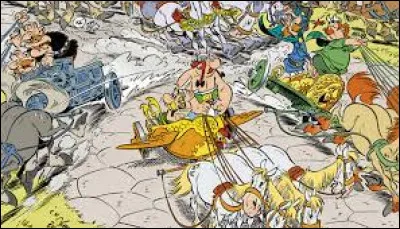 Qui sont les concurrents du char breton dans "Astérix et la Transitalique" ?