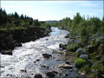 Où se trouve le nom d'un fleuve islandais ?
