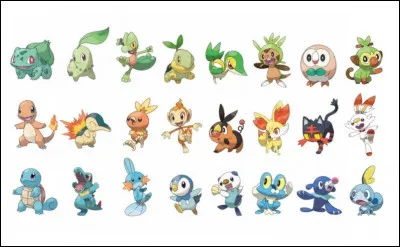 Quels sont les trois Starters de la région de Hisui ?