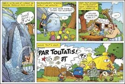 Qu'arrive-t-il à Panoramix au début de l'album "La Serpe d'or" ?