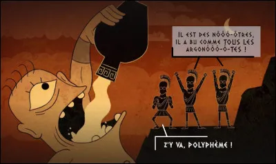 Passant outre, le modérateur commence par la jeunesse : « Lors du voyage d'un lycée d'Ithaque à Condate (Armorique), le bizutage d'un jeune cyclope lui a fait ingurgiter moult cocktails ... (Lequel ?)