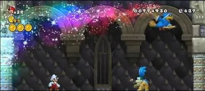 Dans New Super Mario Bros Wii, que va-t-il se passer pendant ce combat aprs que Kamek ait mit sa poudre magique ? (agrandissez l'image en cliquant dessus)