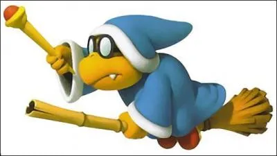 Quelles sont les formes sortant de la baguette de Kamek dans un grand nombre de jeux ? (Mario Party 8 par exemple)