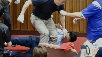 Lors d'une bagarre, que fais-tu ?