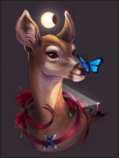 Troisième et dernière immersion. Tu pars en randonnée seul(e), puis tu t'aperçois que tu es officiellement perdu(e). Une biche vient vers toi.
Quelle est ta réaction ?