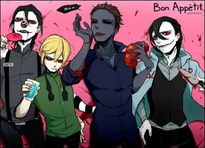 Avec quelle creepypasta préfères-tu te marier ?