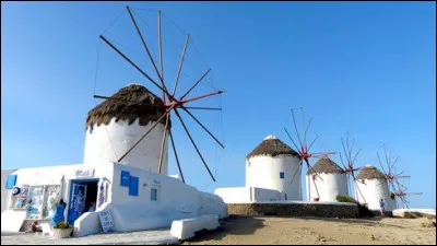 Sur quelle île se situent ces quatre moulins ?