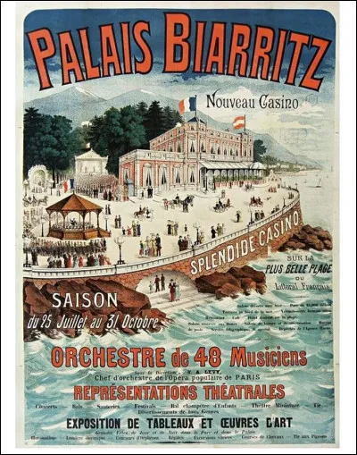 Au tout début du XXe siècle, la naissance des grands hôtels destinés à la bourgeoisie contribuera à la réputation des stations de bains. Comme le Royal Picardy du Touquet, le Grand Hôtel de Cabourg et l'Hôtel du Palais de Biarritz. Sauriez-vous dire de combien de chambres était constitué ce dernier ?