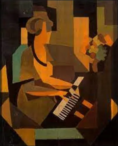 Marié avec Georgette Berger en 1922, il lui resta fidèle jusqu'à sa mort. En 1923, il a représenté sur cette toile intitulée ''Georgette au piano''. Quel surréaliste a immortalisé son épouse dans ce tableau ?