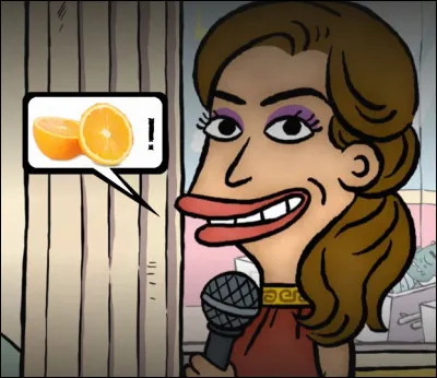 Le discours du professeur est doublé en simultané ; car le public, tout comme notre envoyée spéciale Hélas Salamalec, ne maîtrisent guère ... [quoi donc ?]