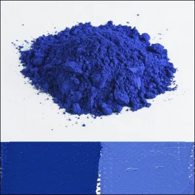 Les couleurs en peinture sont obtenues par des pigments grâce à des minéraux. Quel minerai permet d'obtenir le bleu profond ?