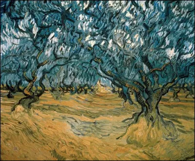 Quels arbres, joliment tordus, sont ici représentés par Vincent van Gogh ?