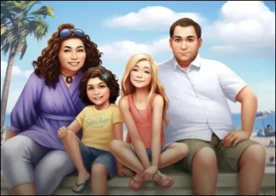 Comment se nomme la famille humaine de Sophie ?