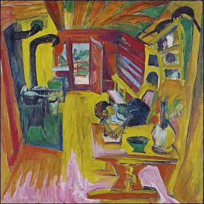 Quel artiste a représenté "La Cuisine d'un chalet d'alpage" ?