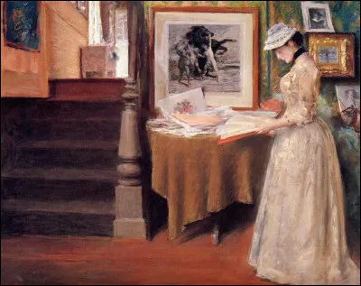 Qui a fait le portrait de cette femme dans son intérieur ?