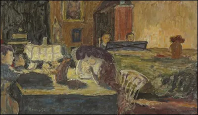 Qui a représenté "La Soirée au salon" ?