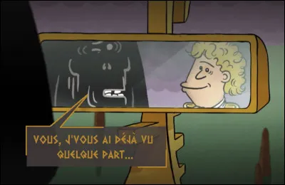 Installé en tête de gondole, Orphée n'échappe pas aux regards insistants du passeur dans le cathreftis* : celui-ci l'a reconnu ! En effet, il l'a vu à l'émission ...