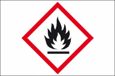 Donne le nom de ce pictogramme de sécurité en chimie ainsi que ses dangers et ses précautions.