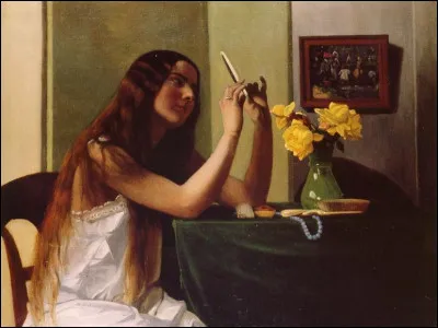 Qui a peint "La Jeune fille au miroir" ?