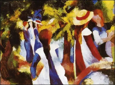 Qui est le peintre de ces "Jeunes filles sous les arbres" ?