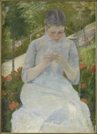 Qui a peint "Jeune Fille au jardin" ?