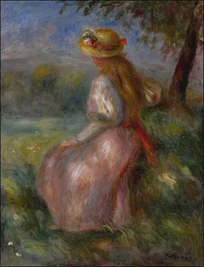 Qui est l'artiste ayant représenté cette "Jeune Fille en rose" ?