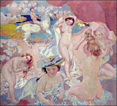 À qui doit-on "Jeunes Filles et cavaliers sur la plage" ?