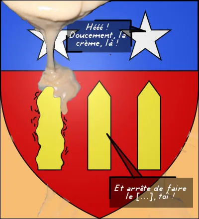 C'est vrai qu'ils exagèrent, ces Normands ! Bien sûr, il s'agit de crème, mais où sommes-nous, si on suit le dialogue blasonnal ?